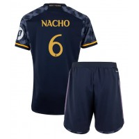 Echipament fotbal Real Madrid Nacho Fernandez #6 Tricou Deplasare 2023-24 pentru copii maneca scurta (+ Pantaloni scurti)